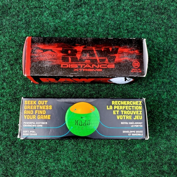 Nike Mojo Golf Balls 1 Sleeve (3 Balls) New Open Box & 1-Slazenger Raw Distance - Picture 4 of 5